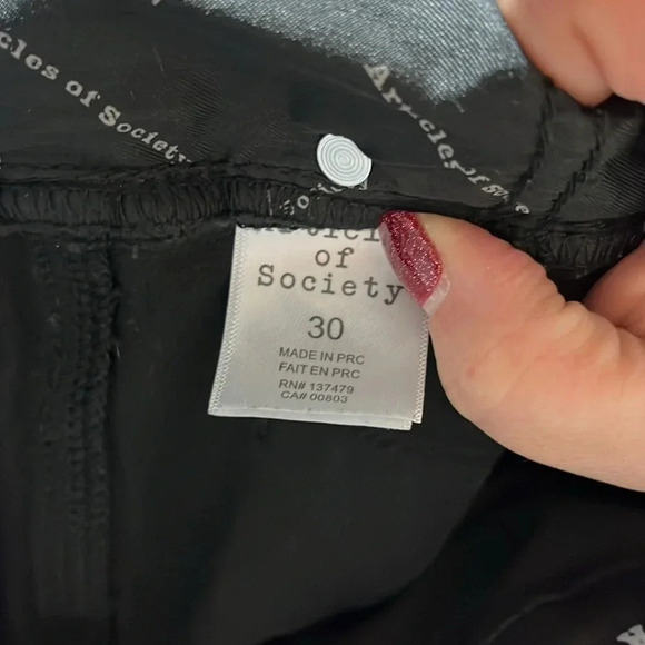 Articles of Society jeans black and white size 30 - Picture 5 of 8